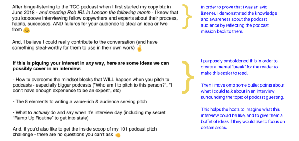 Copywriter Podcast Pitch 2 - The Pitch