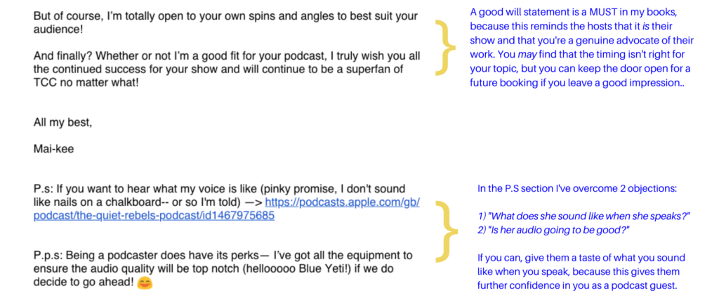 Copywriter Podcast Pitch 3 - Wrap Up