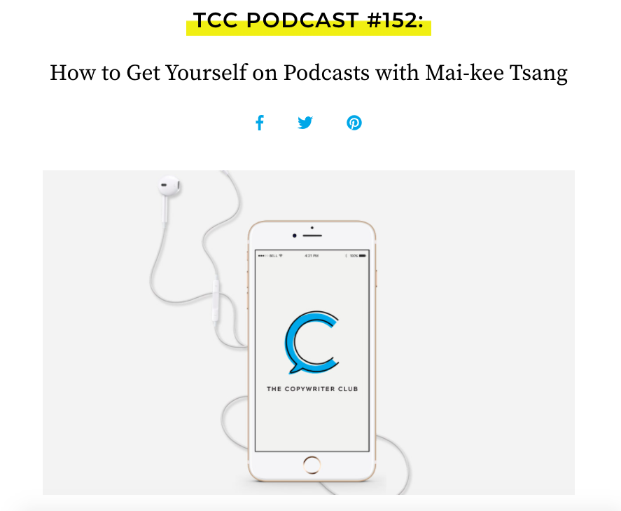 Copywriter Podcast Episode 152