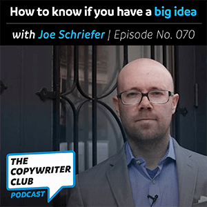 Copywriter Joe Schriefer